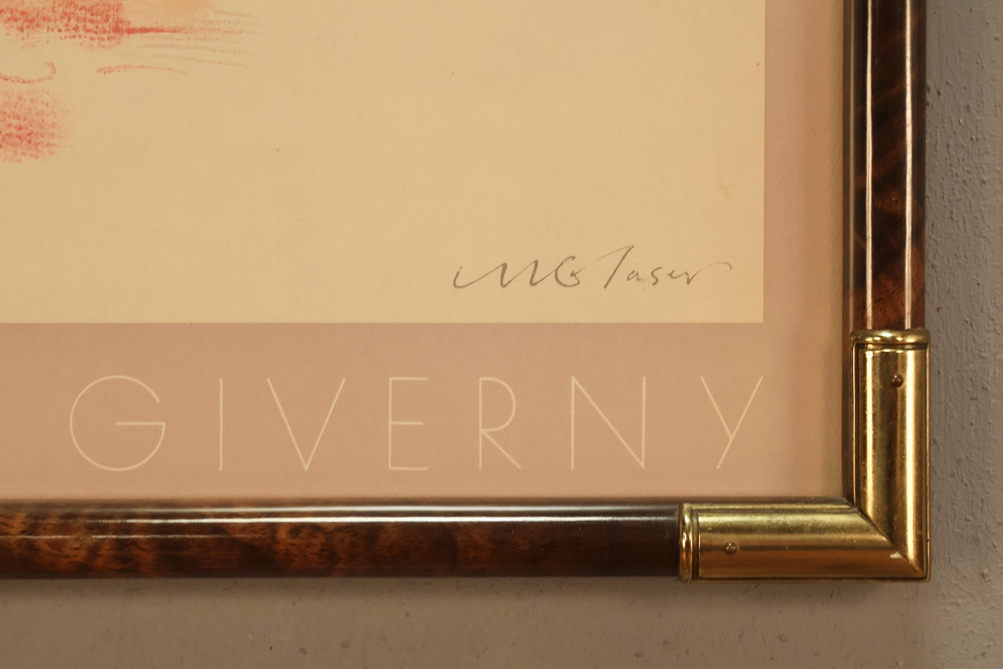 1980s "Monet at Giverny" Milton Glaser Print