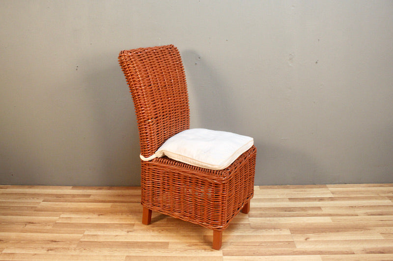 Terracotta Wicker Side Chair – ONLINE ONLY