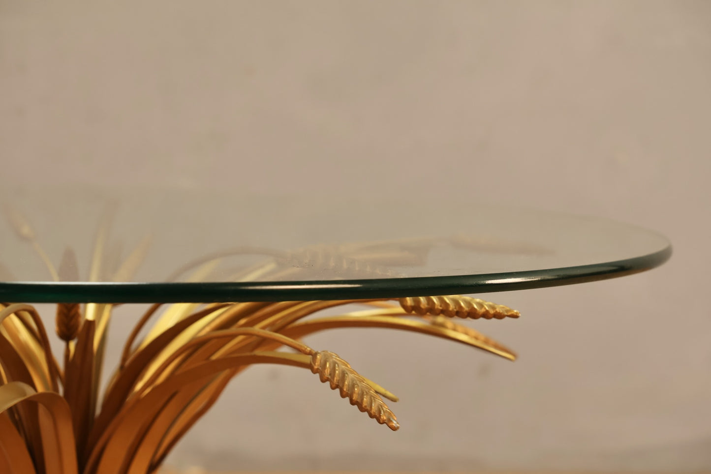 Hollywood Regency "Sheaf of Wheat" Coffee Table