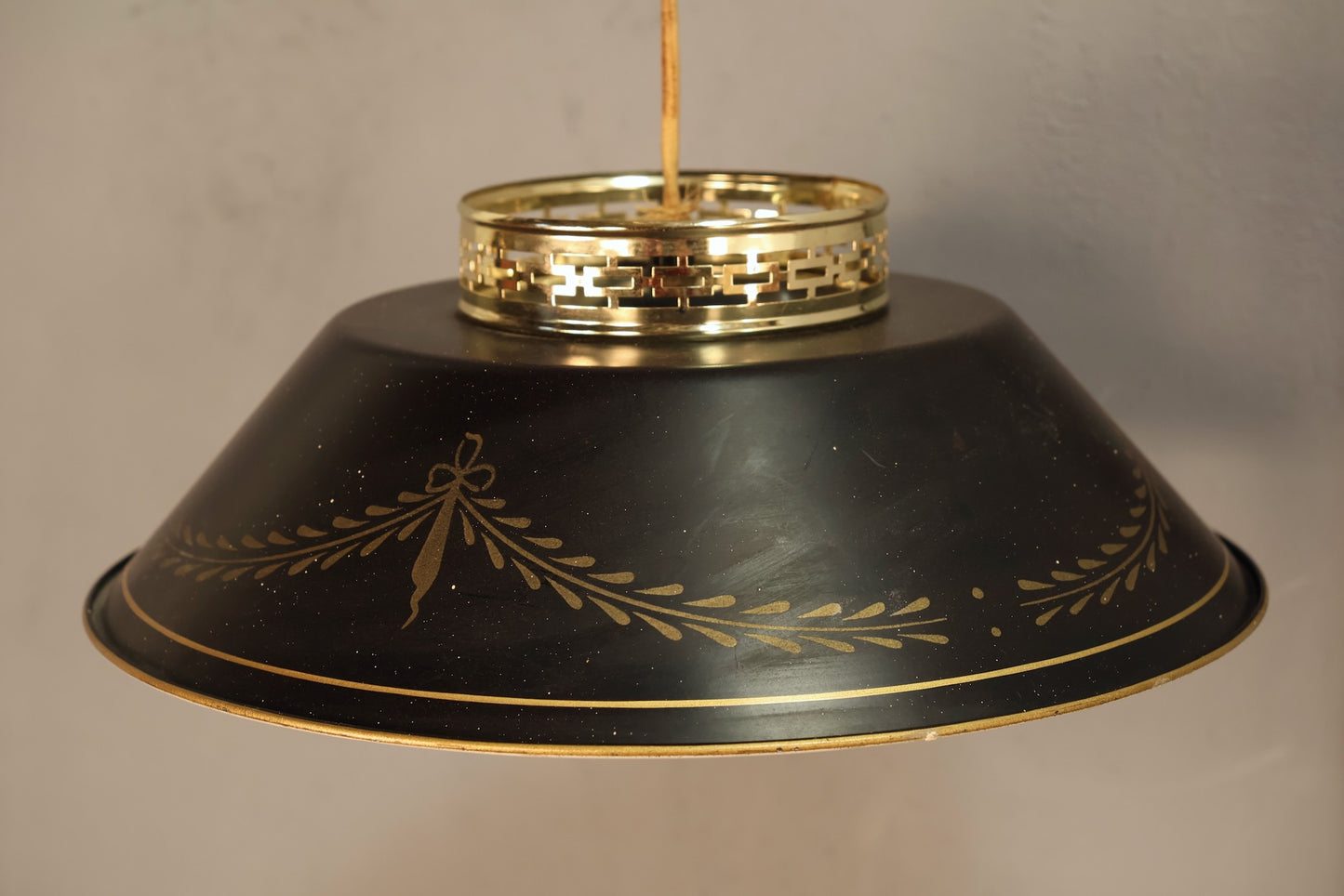 Brass & Black Tole Sconce