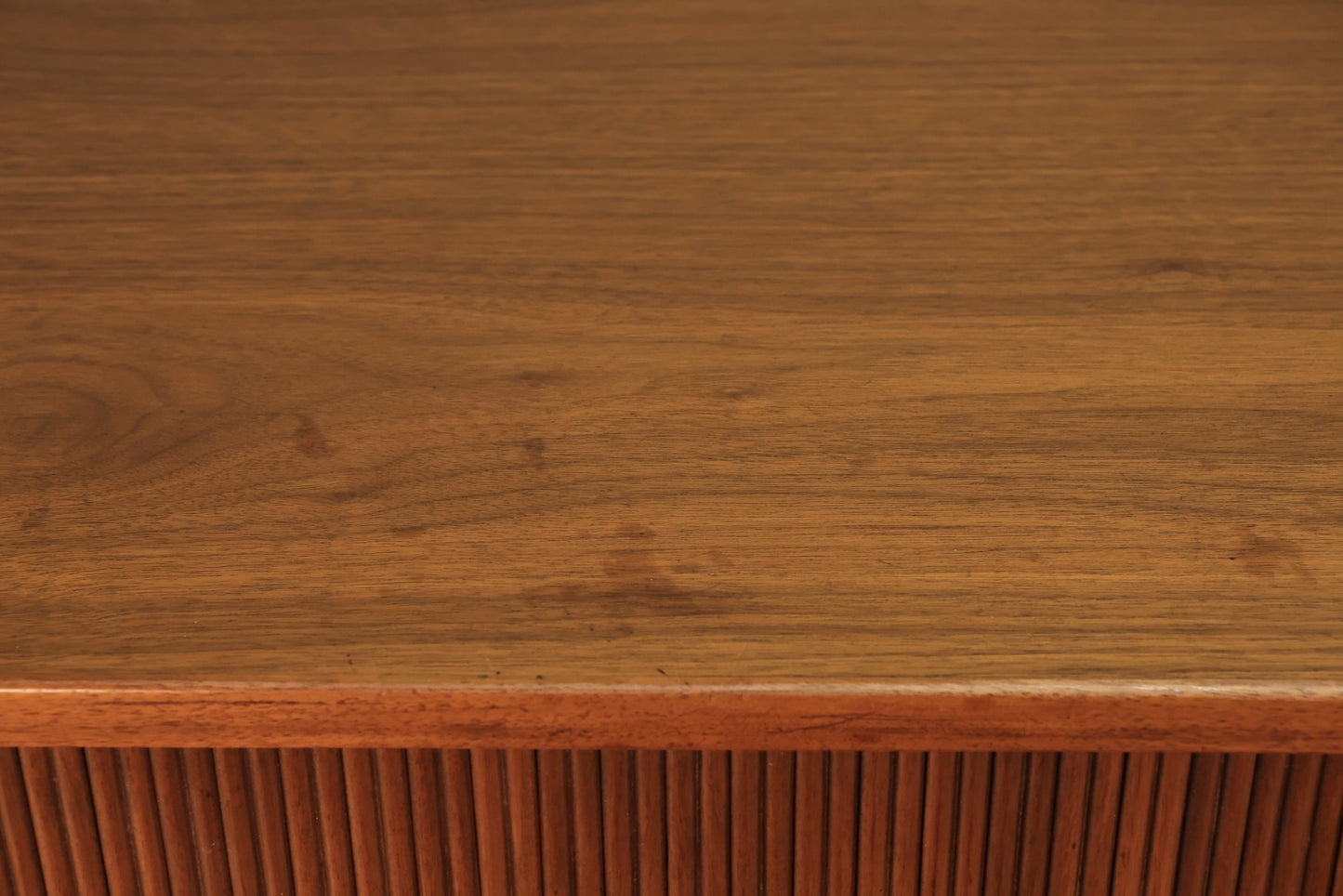 Mid Century Walnut Tambour-Door Bachelor's Chest