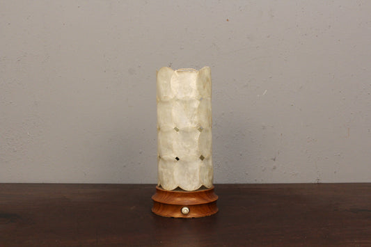 Petite Capiz Cylinder Accent Lamp