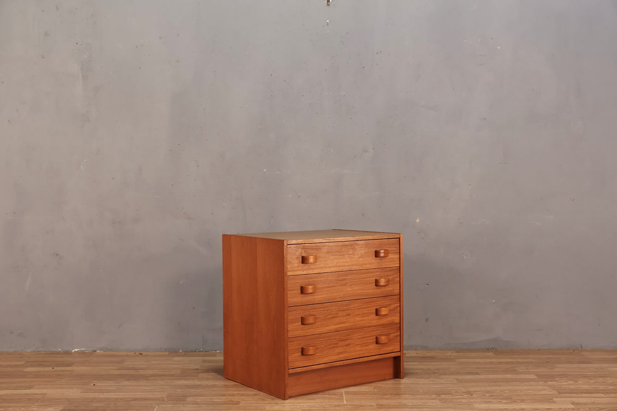 Domino Teak 4-Drawer Commode