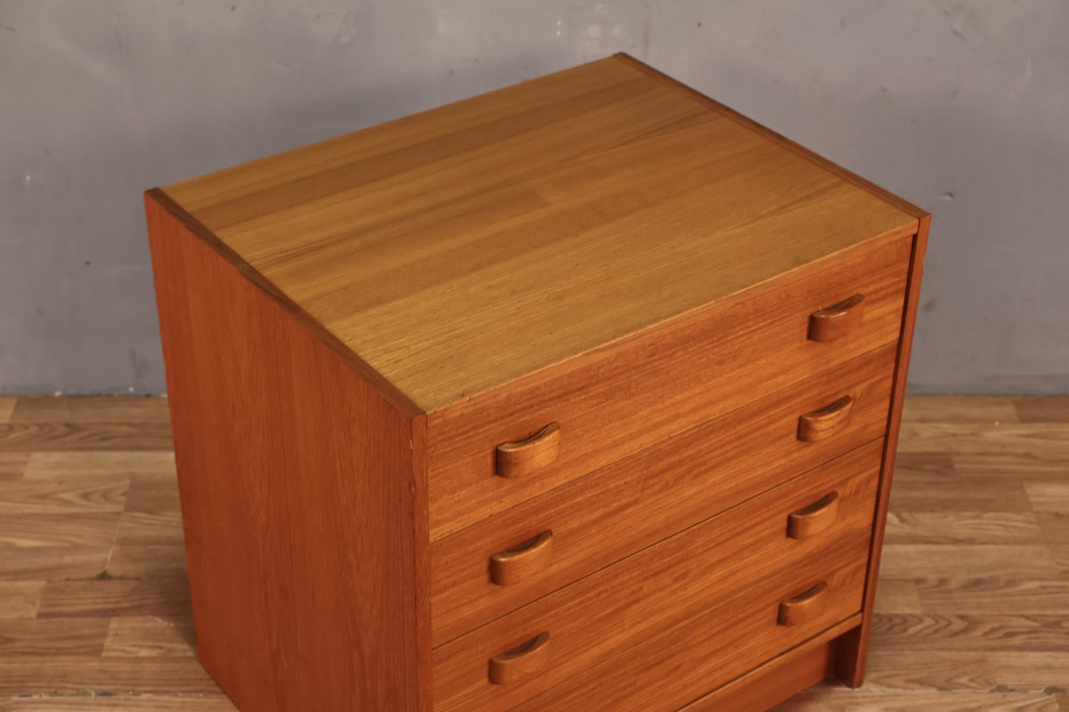Domino Teak 4-Drawer Commode