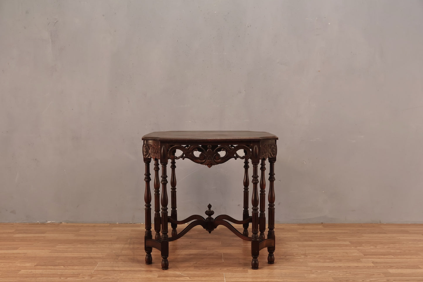 Carved Mahogany Occasional Table - ONLINE ONLY
