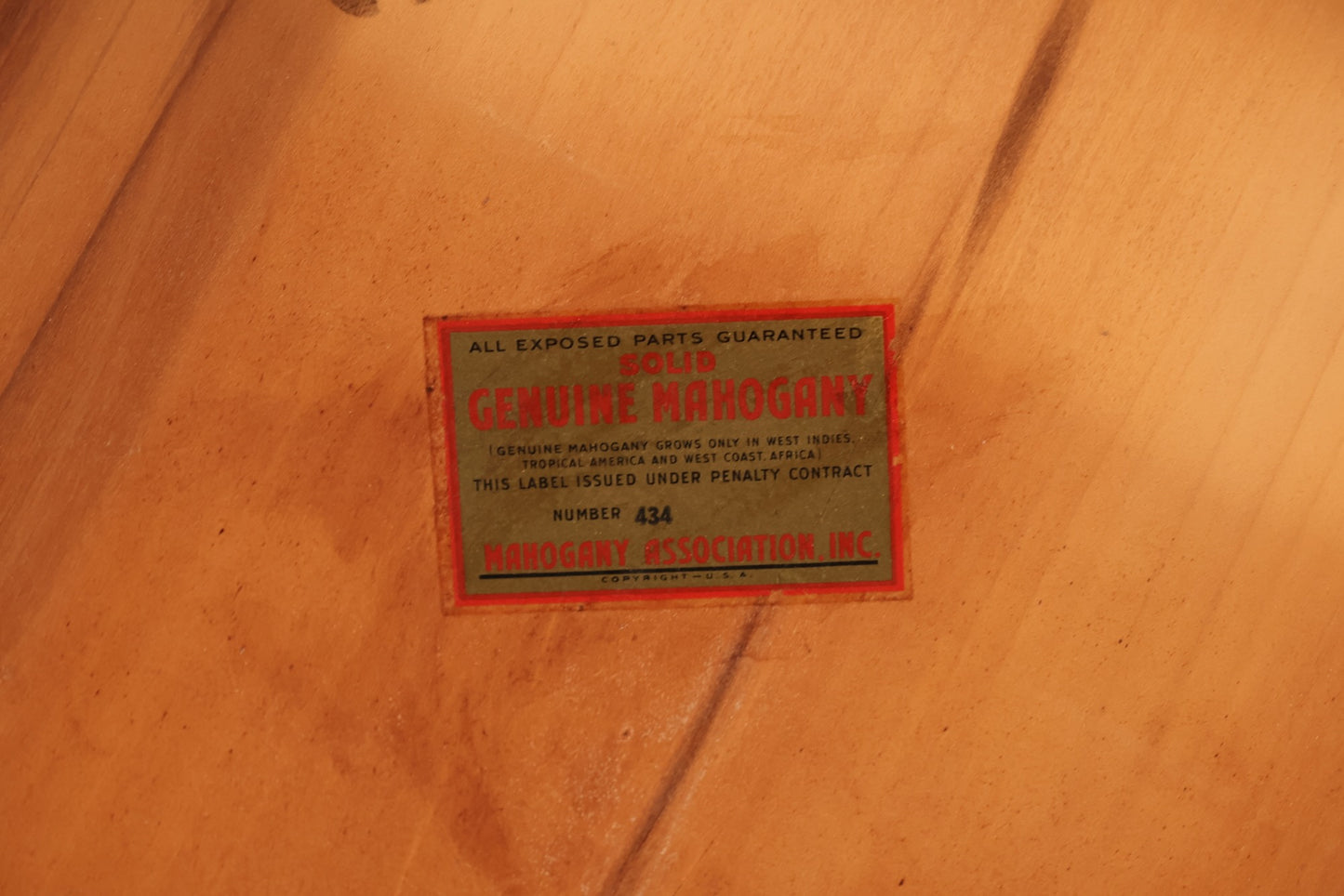 Blonde Mahogany Mirror