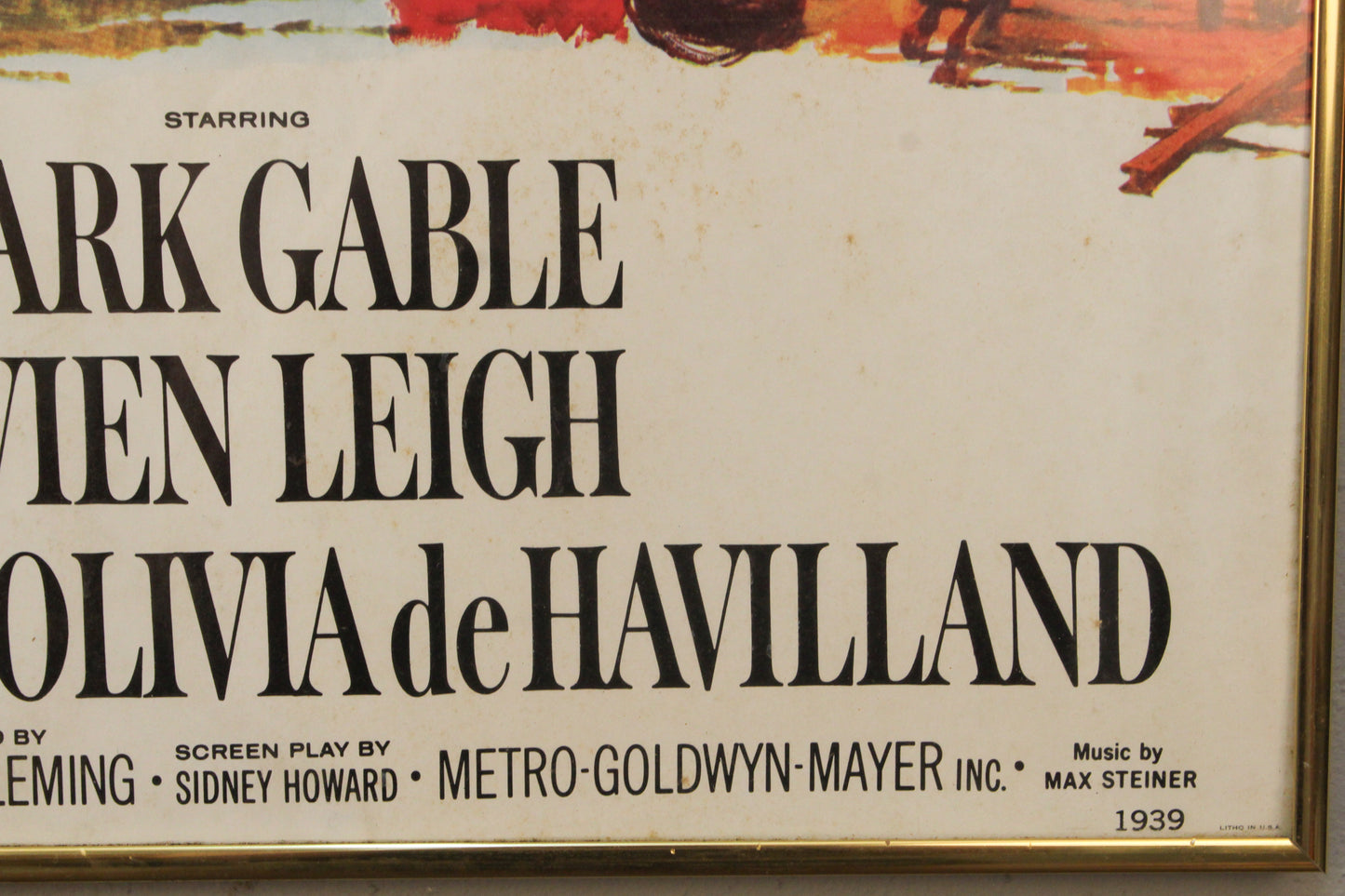 "Gone With The Wind" Movie Poster
