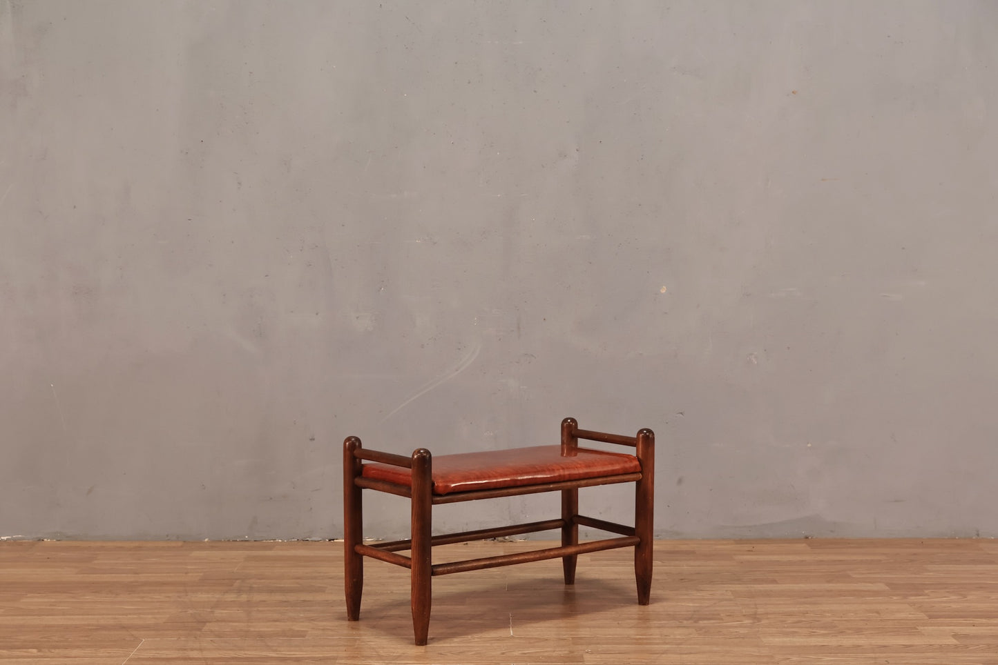 Auburn Vinyl Footstool - ONLINE ONLY