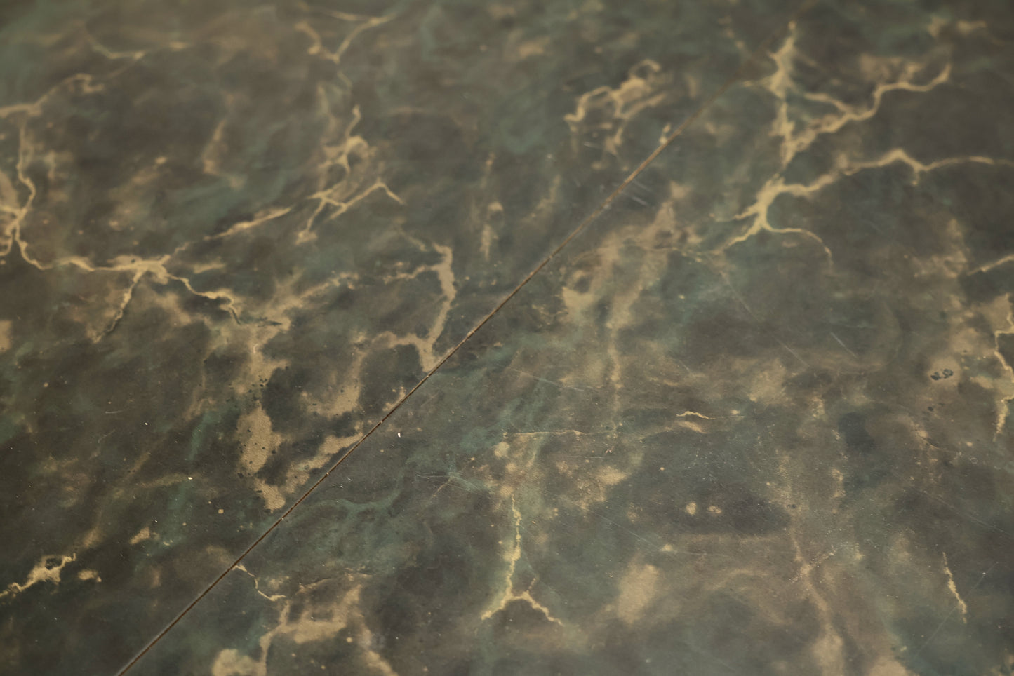 Atomic Round Marbled Laminate Dining Table - ONLINE ONLY
