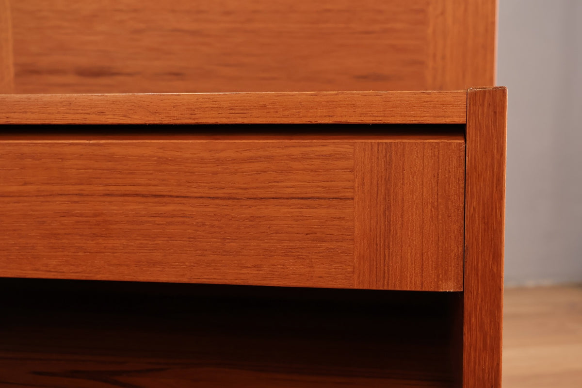 Danish Teak Queen Storage Platform Bed - ONLINE ONLY