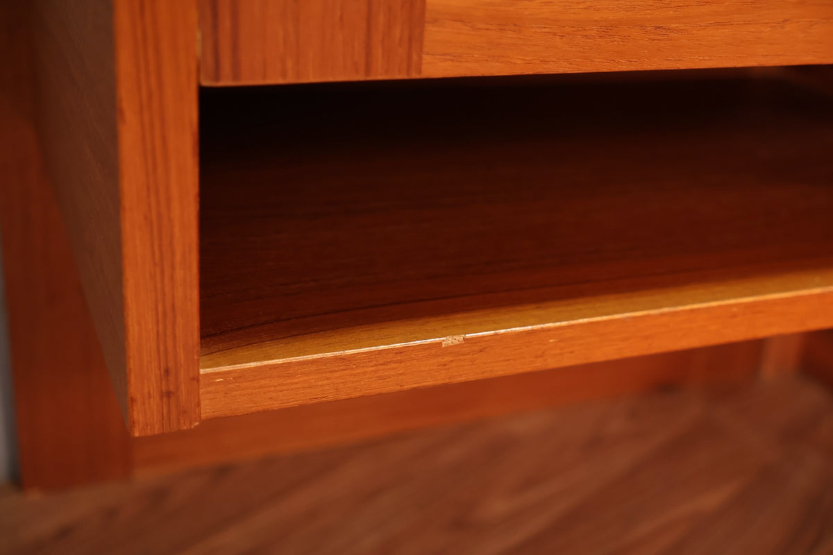 Danish Teak Queen Storage Platform Bed - ONLINE ONLY