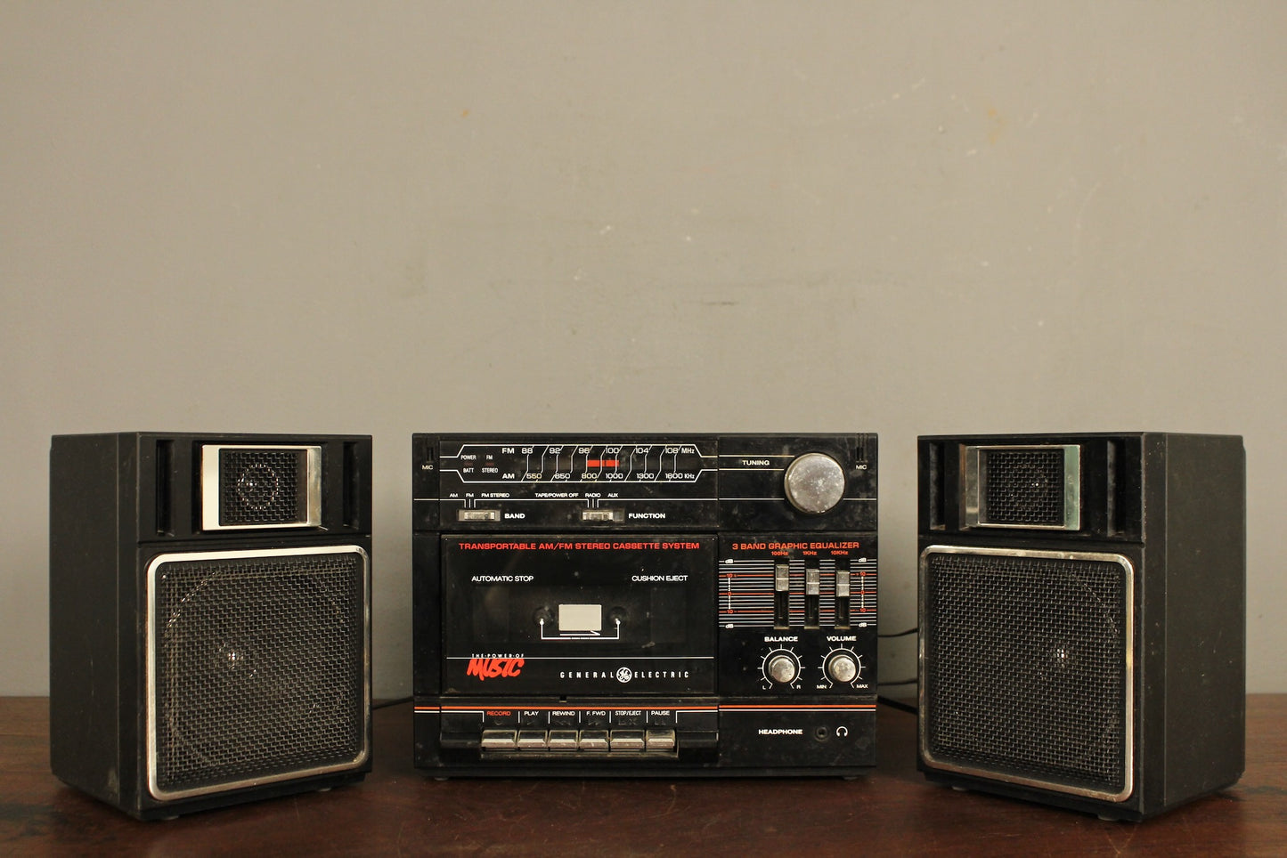 1980s General Electric Prop Boombox