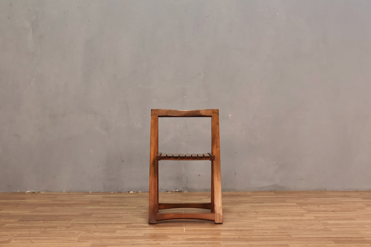 Slatted A-Frame Folding Chair