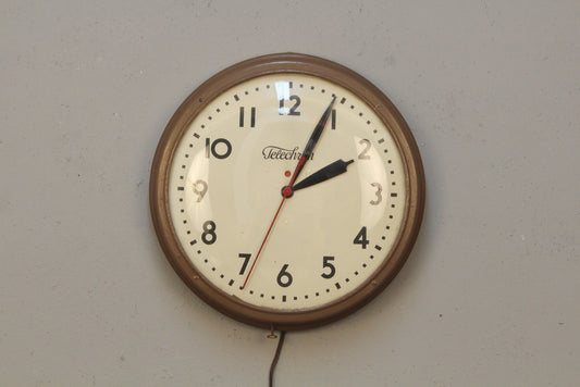 Telechron Schoolhouse Wall Clock