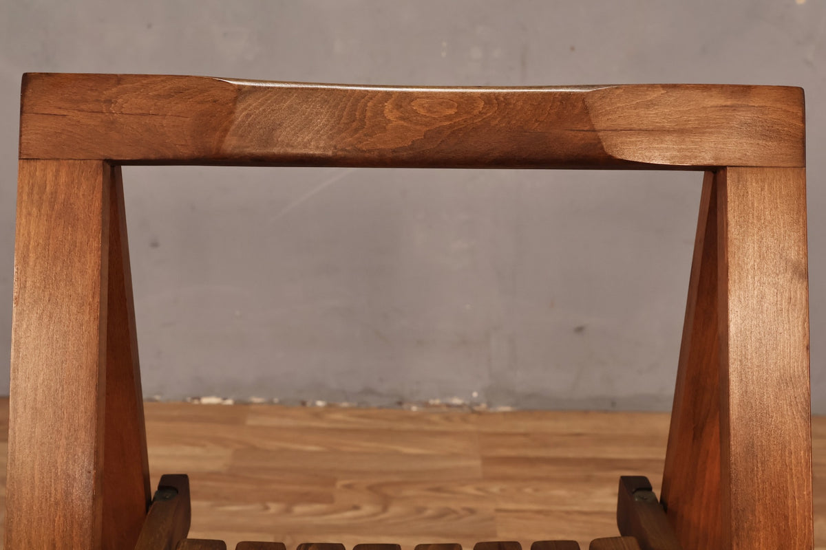 Slatted A-Frame Folding Chair