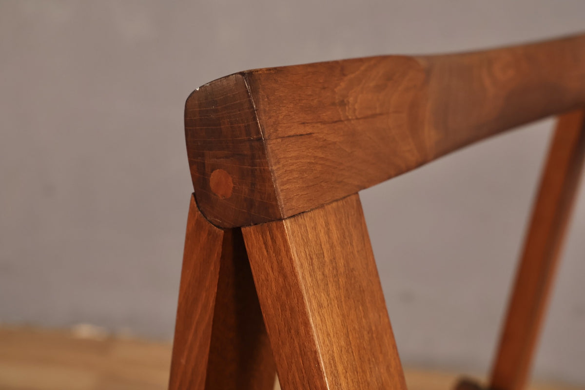 Slatted A-Frame Folding Chair