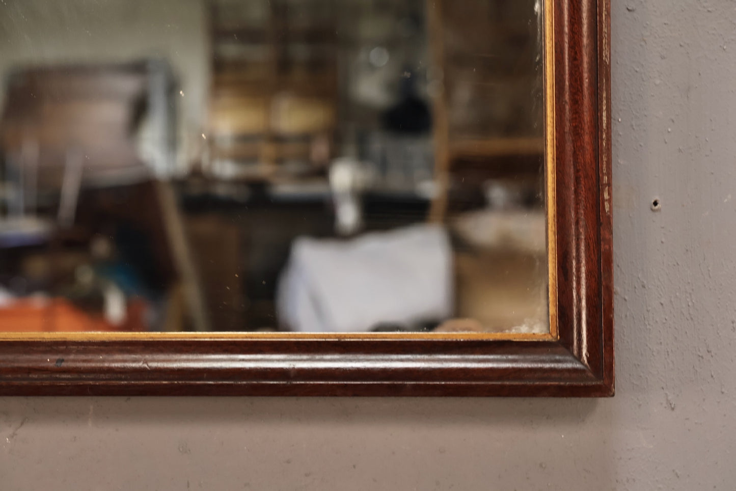Carved Mahogany Mirror