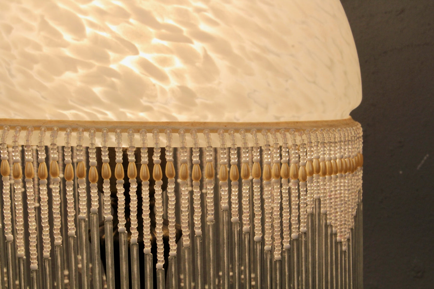 Fringed Boudoir Table Lamp