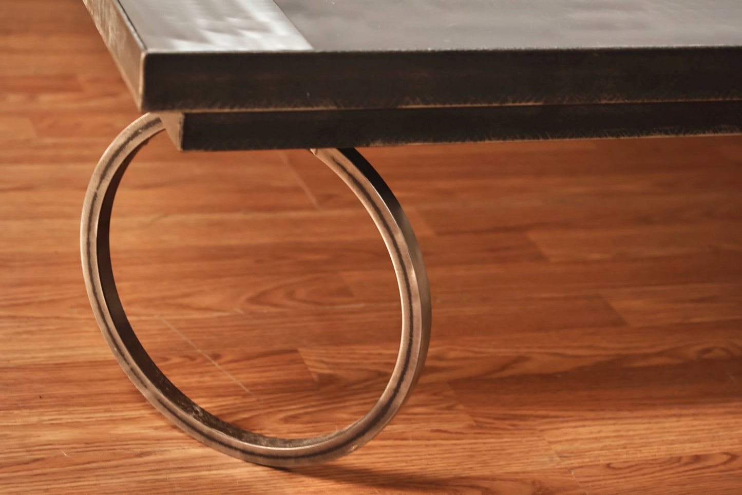 1980s Geometric Steel Queen Bed Frame - ONLINE ONLY