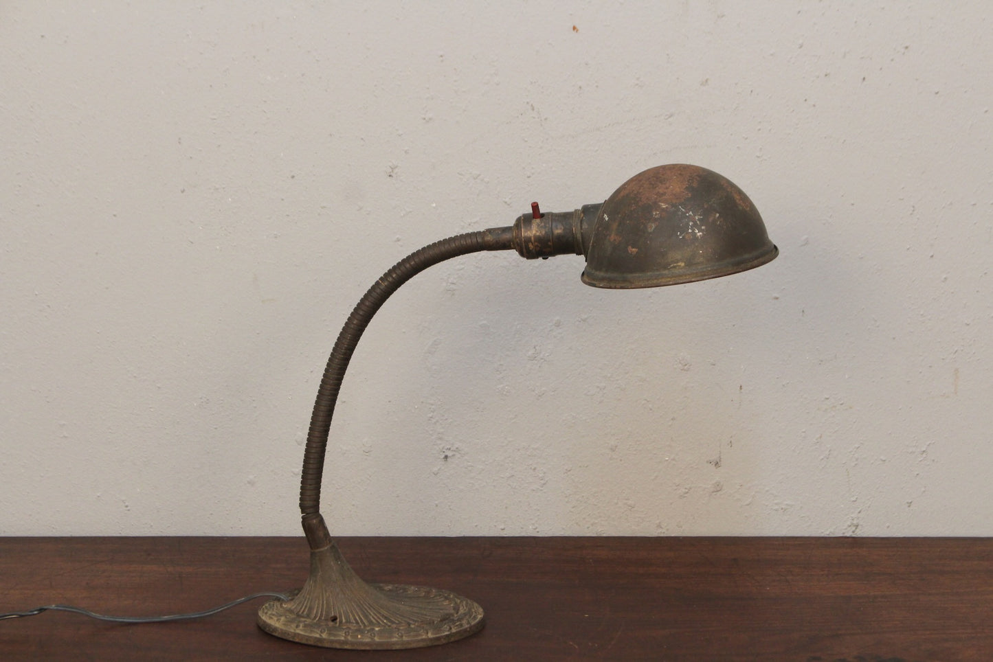 1930s Deco Gooseneck Table Lamp