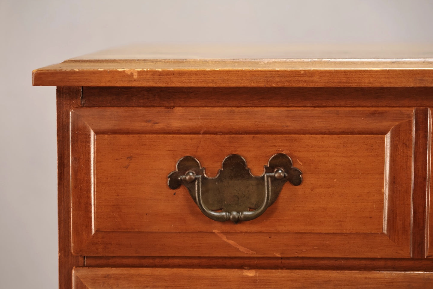 1960s Country Maple Secretary Dresser