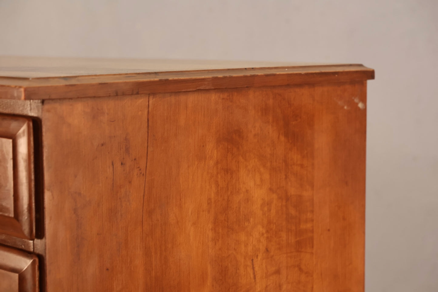 1960s Country Maple Secretary Dresser