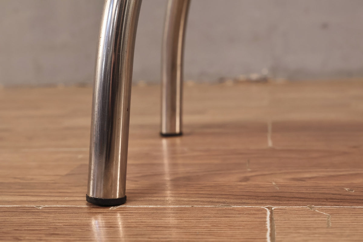 Hourglass Chrome & Green Bar Stool