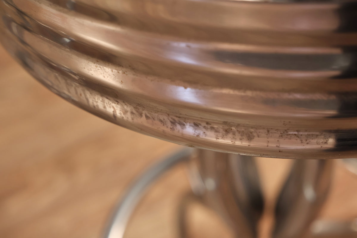 Hourglass Chrome & Green Bar Stool
