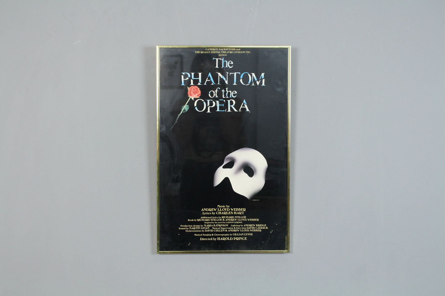 "The Phantom Of The Opera" Original Broadway Poster