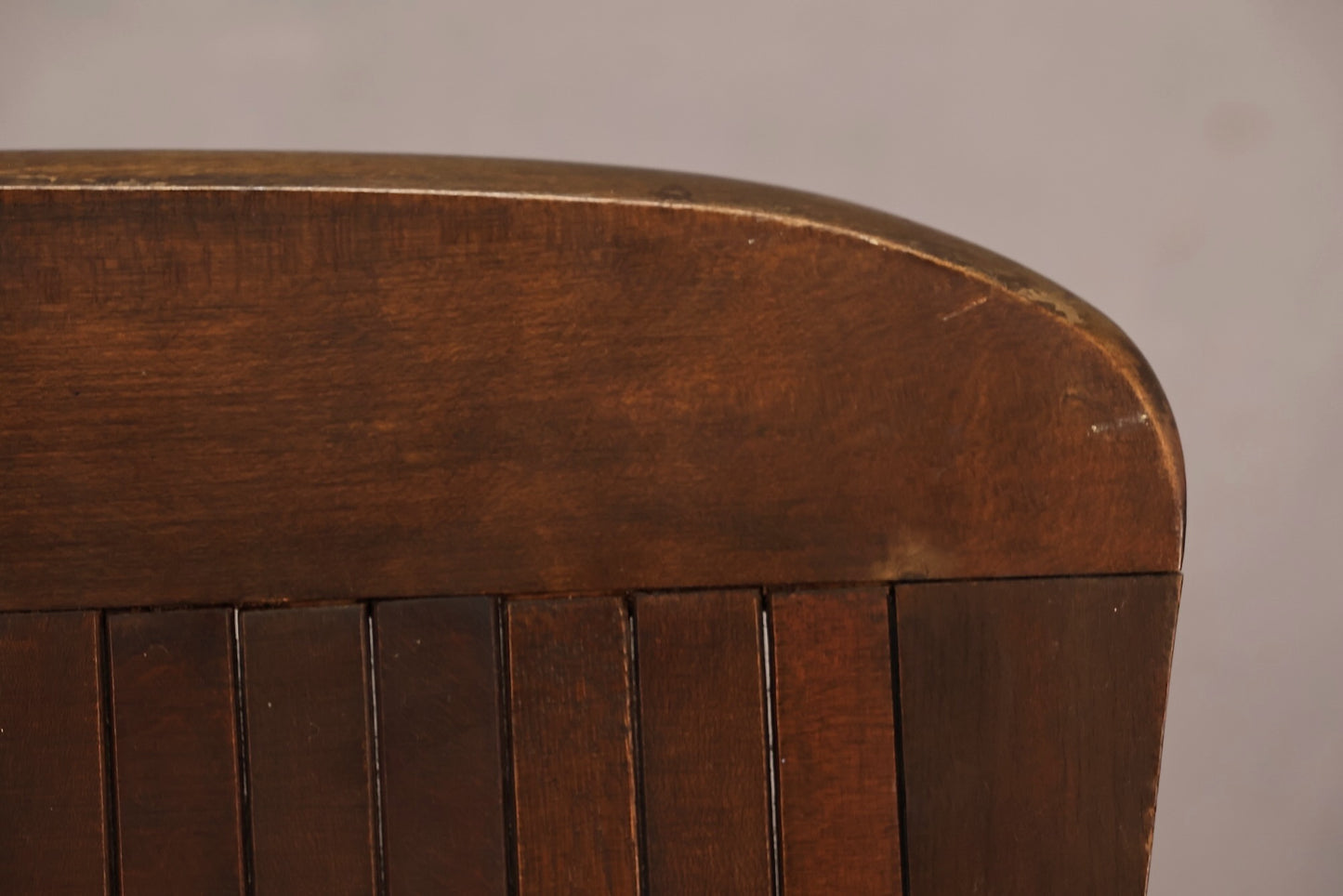 Antique Double Folding Theatre Bench