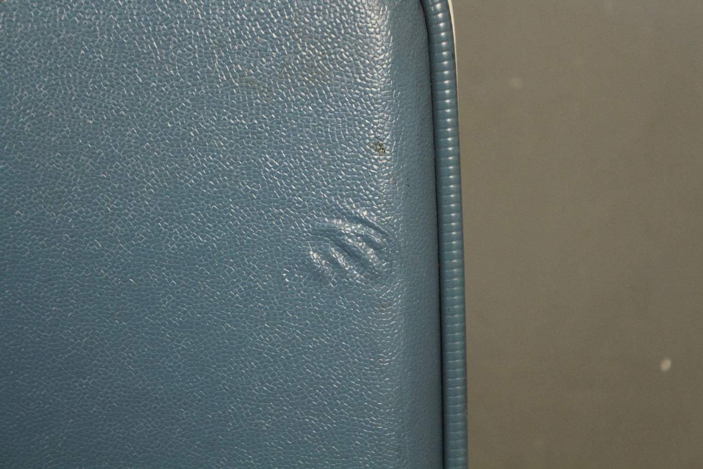 Mid Century Blue Suitcase