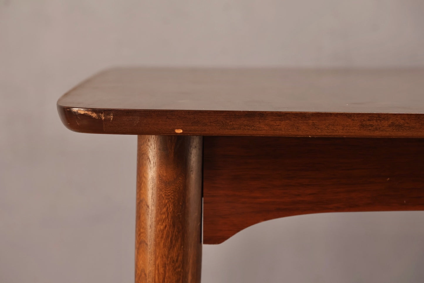 Mid Century Walnut Dining Table with Leaf - ONLINE ONLY