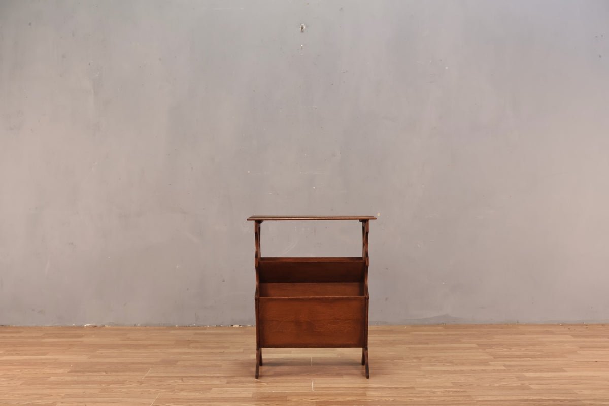 Antique Oak Reader's Side Table
