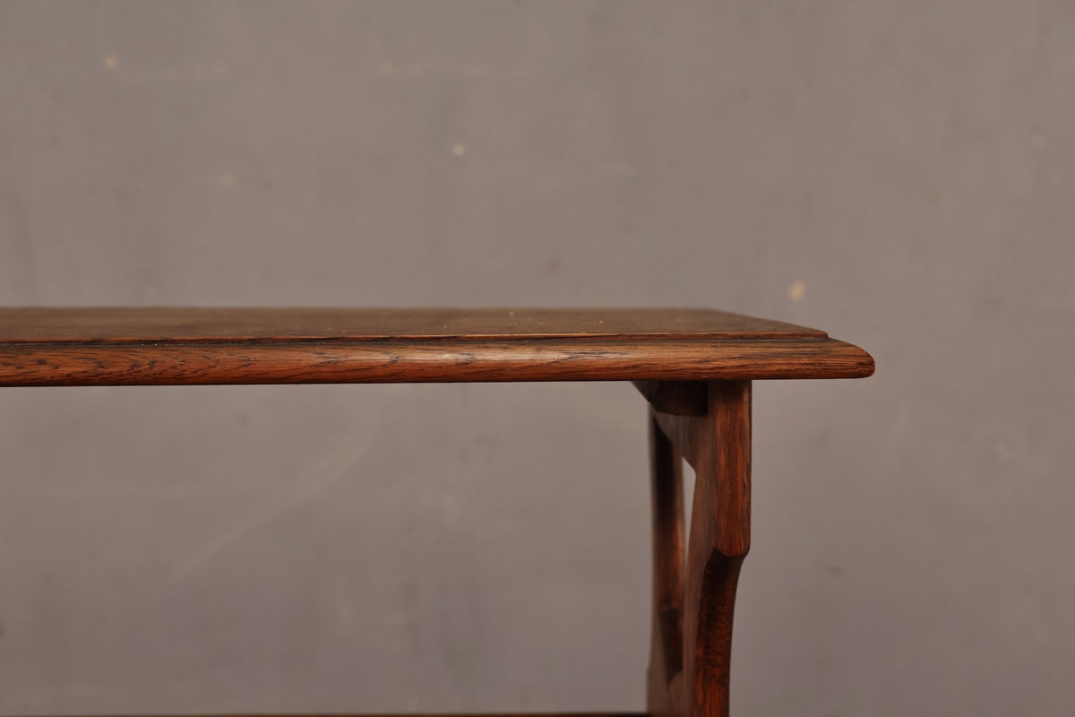 Antique Oak Reader's Side Table