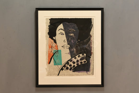 Large "Hiroko" Robert Kushner 1980s Lithograph