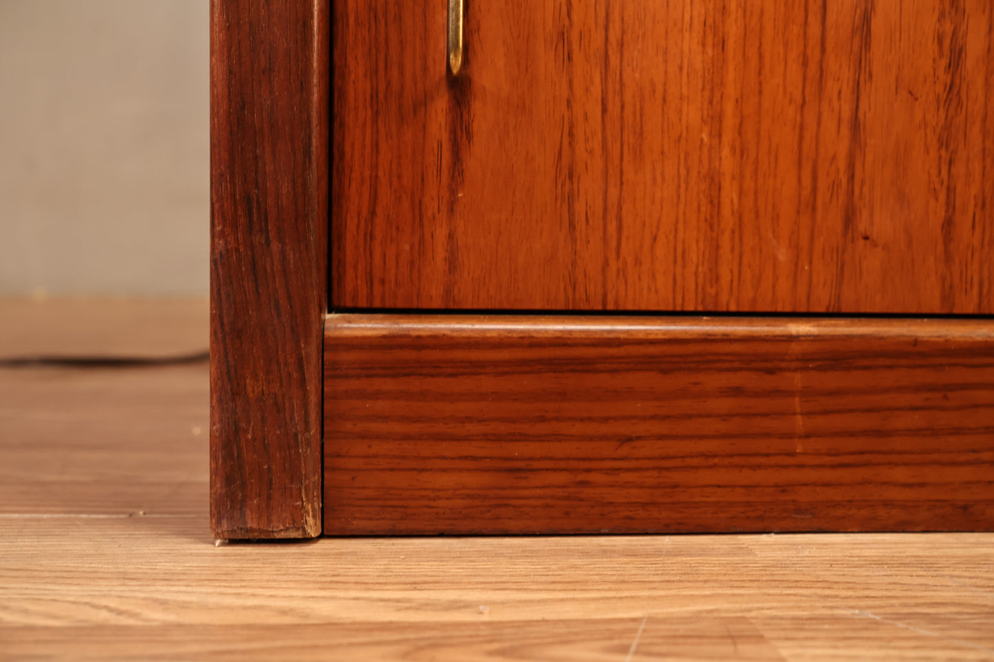 Slim Rosewood Illuminated Wall Unit  - ONLINE ONLY
