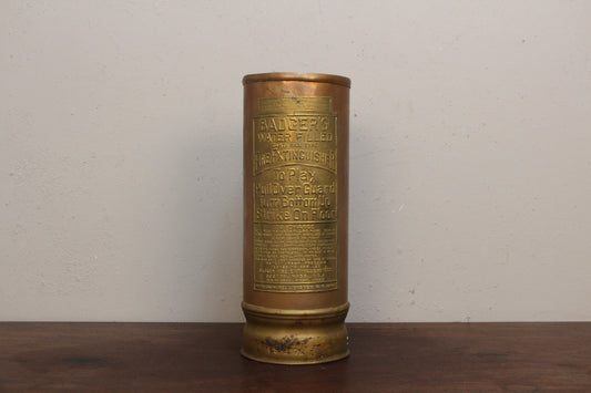 Brass & Copper Fire Extinguisher Umbrella Stand