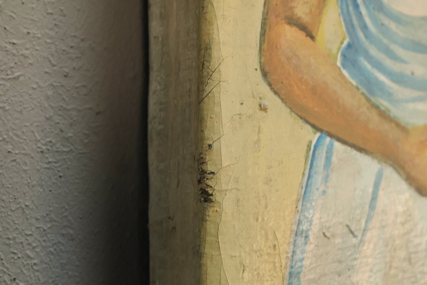 "Commotion at Center De Sante Bolingo" Painting