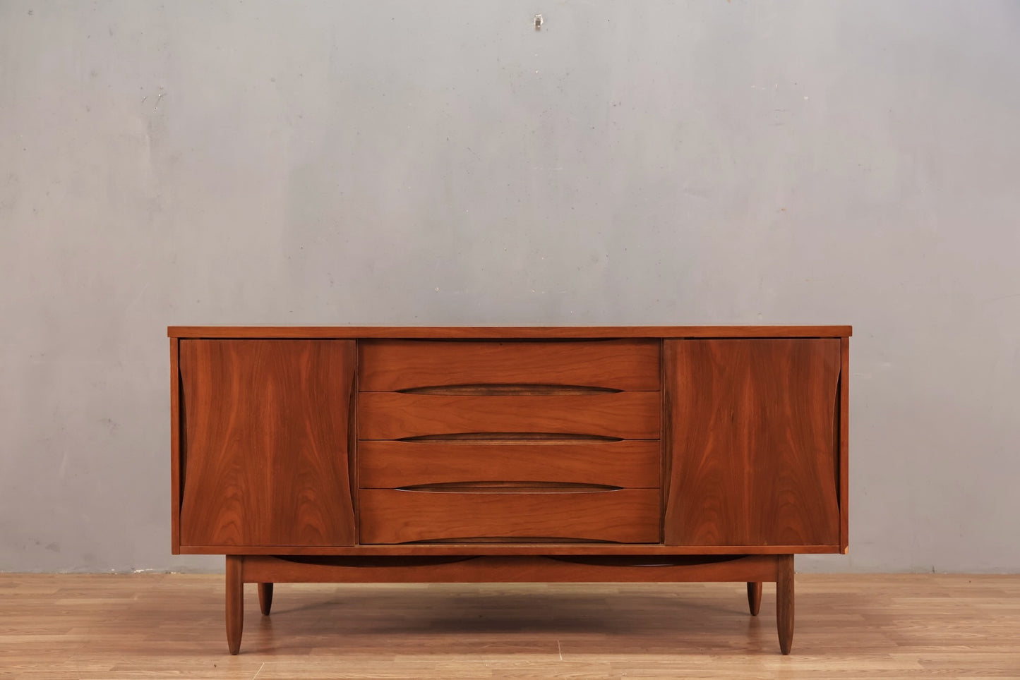 Mid Century Sculptural 12-Drawer Dresser