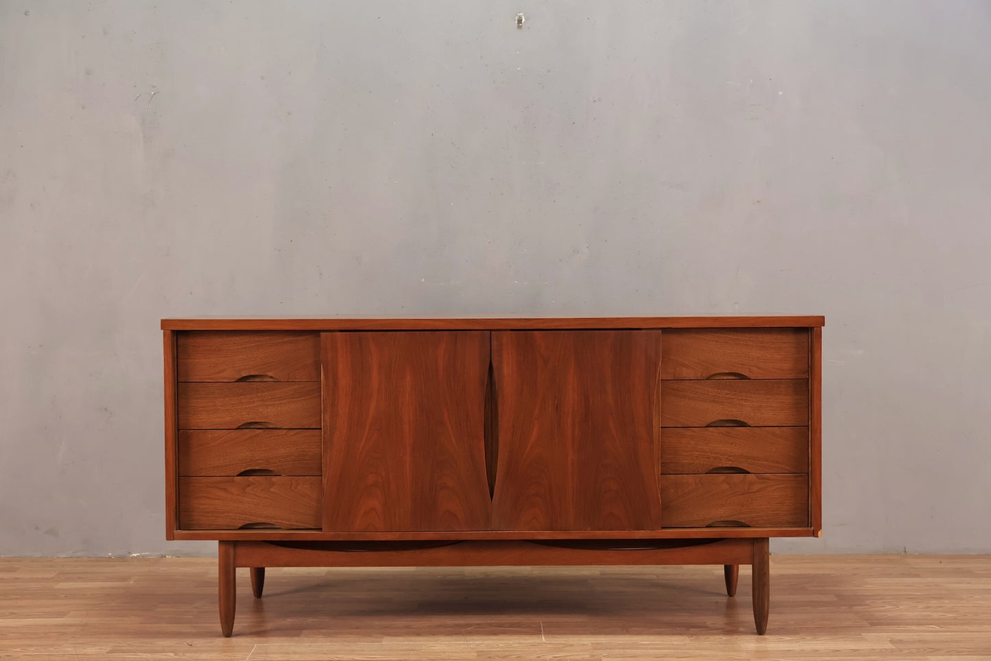 Mid Century Sculptural 12-Drawer Dresser