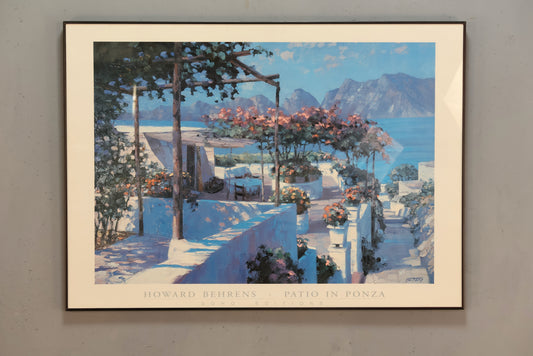 Large "Patio in Ponza" Howard Behrens Print