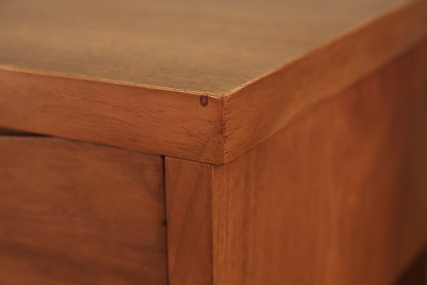 Mid Century Sculptural 1-Drawer Nightstand