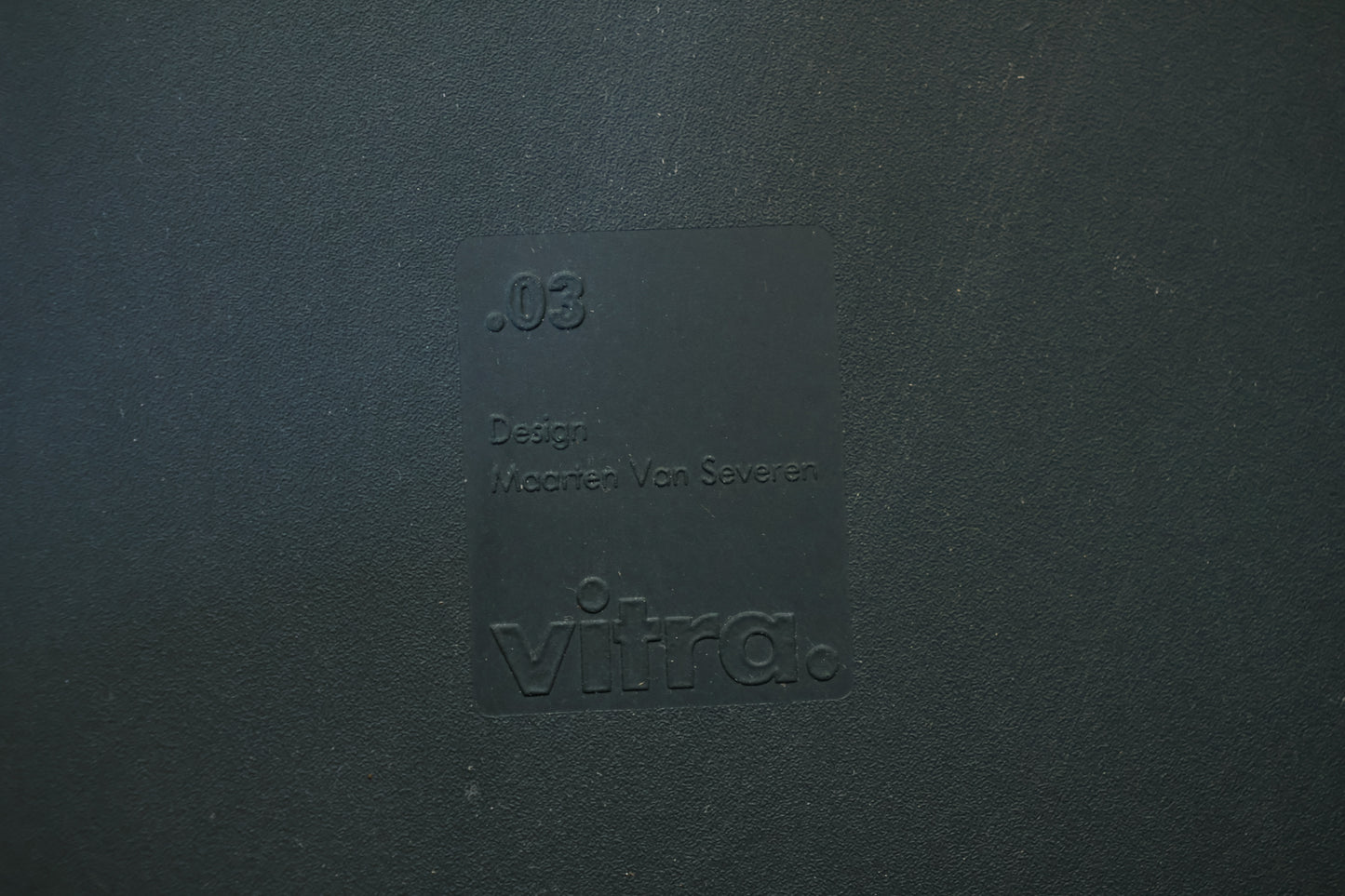 Modern Forest Green Vitra 0.3 Side Chair