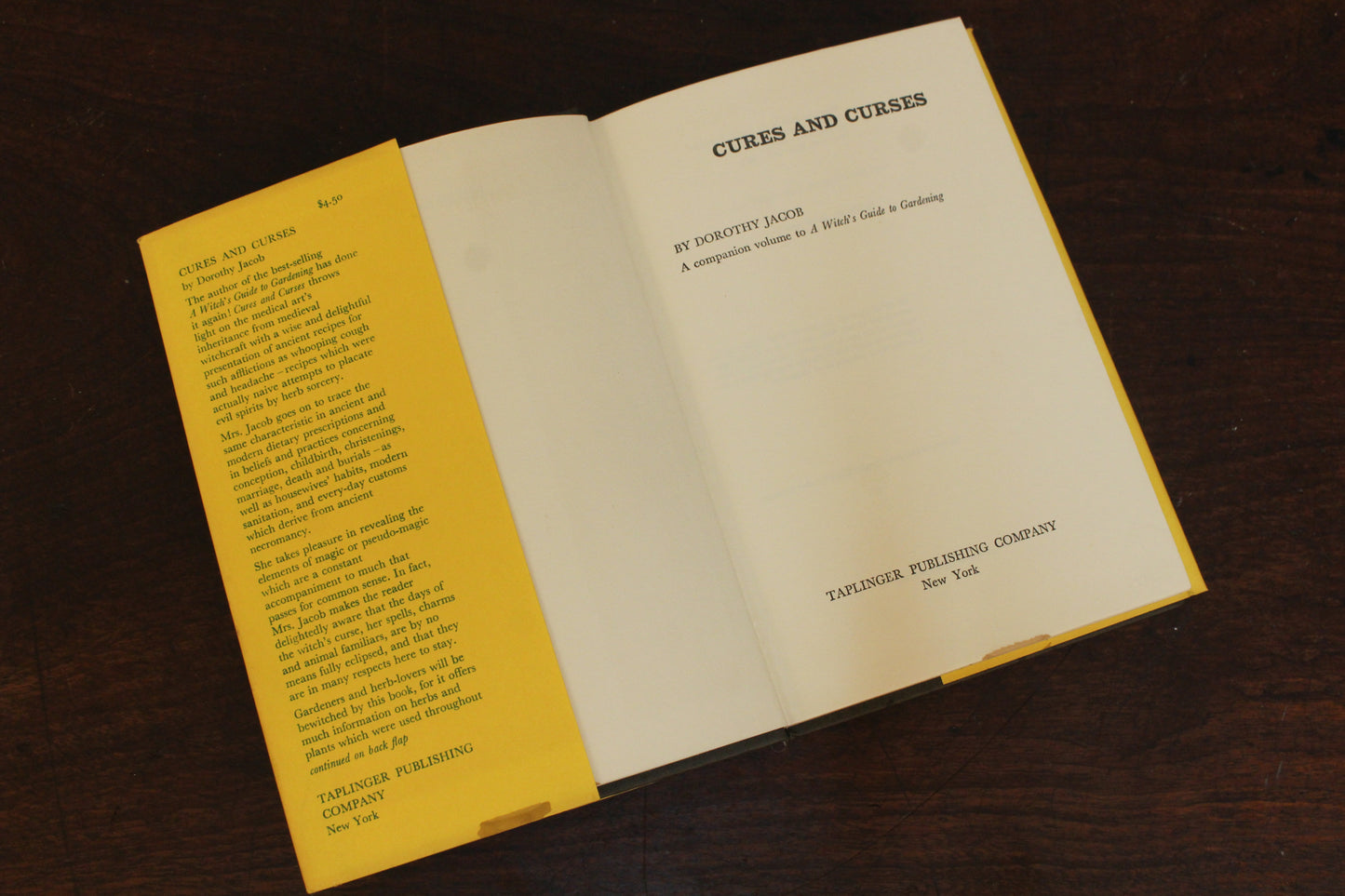 "Cures and Curses" 1967 Dorothy Jacob Book