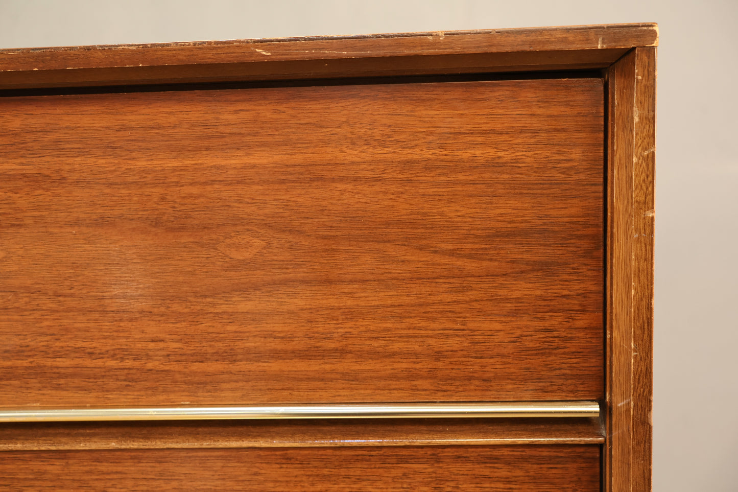 Bassett Sculptural Walnut 2-Door Credenza
