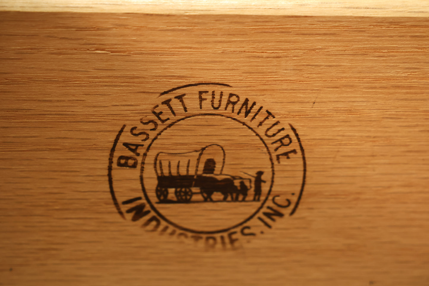 Bassett Sculptural Walnut 2-Door Credenza