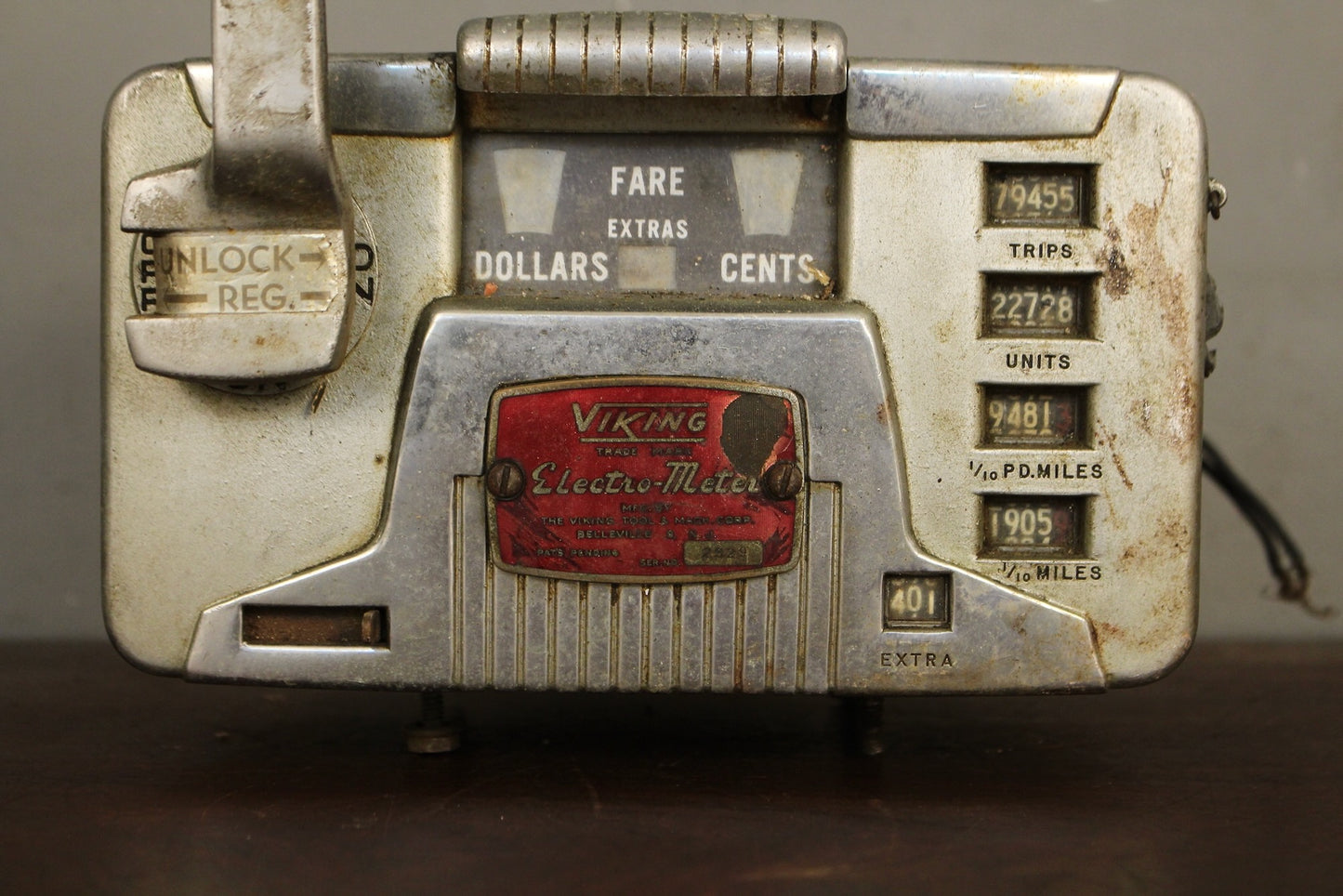 1950s Viking Taxi Fare Meter
