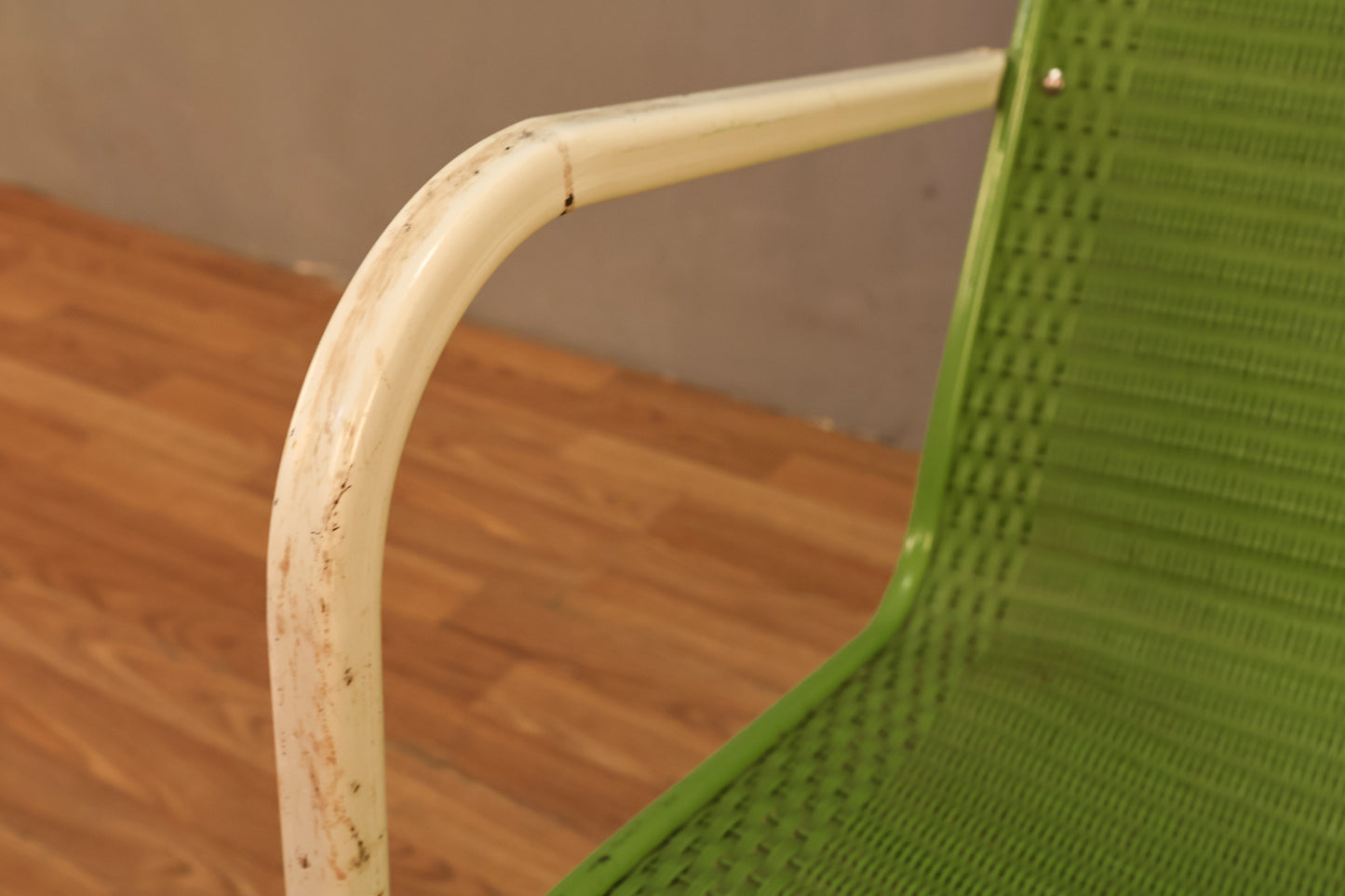 Key Lime "Loom" Wicker Cantilever Armchair