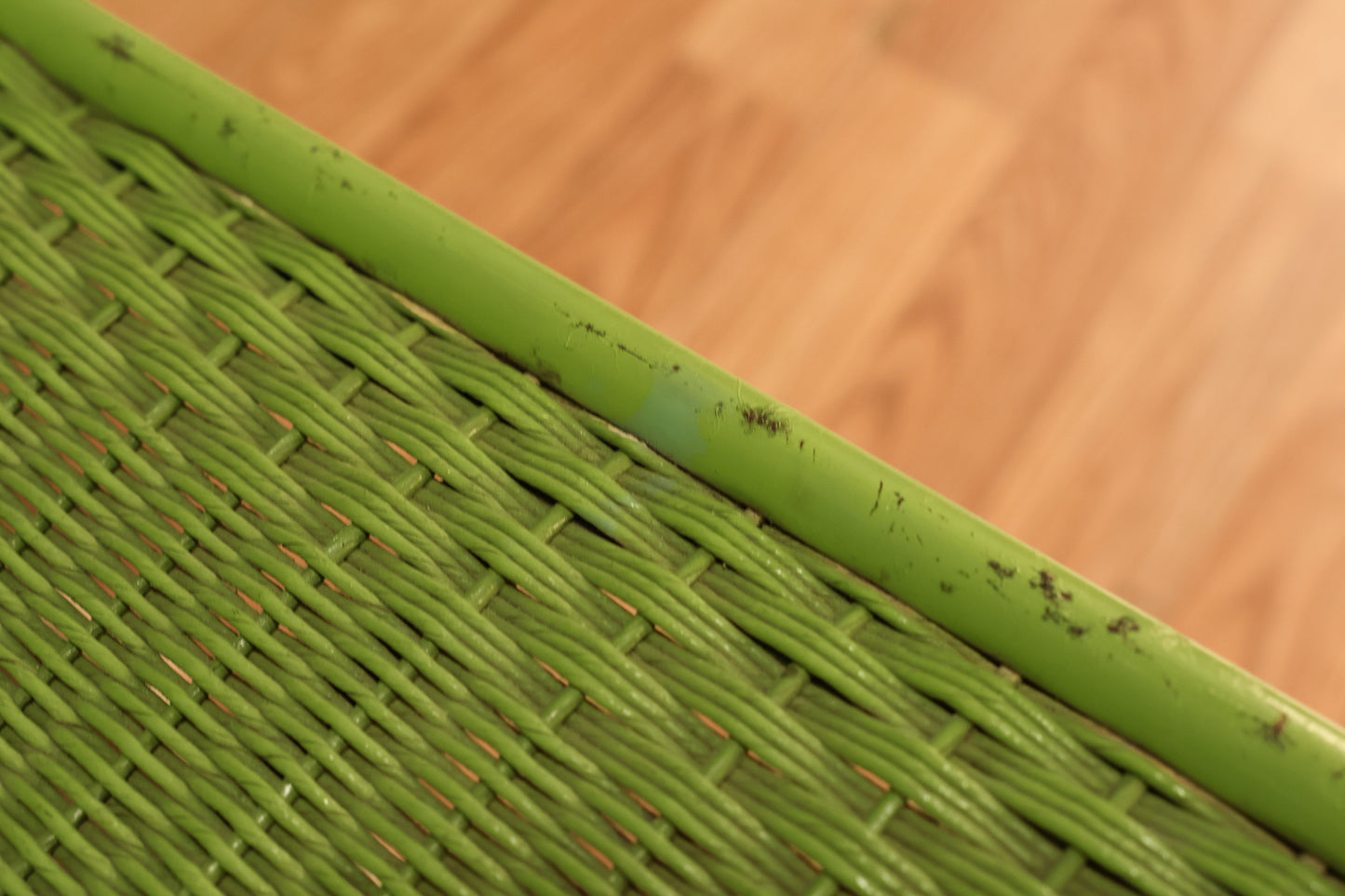 Key Lime "Loom" Wicker Cantilever Armchair