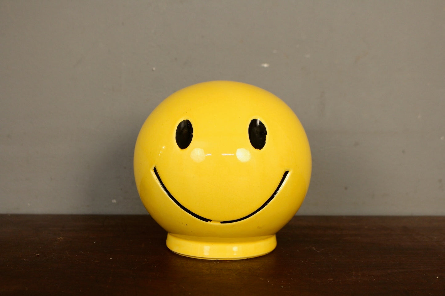 1970s Smiley Face Coin Bank